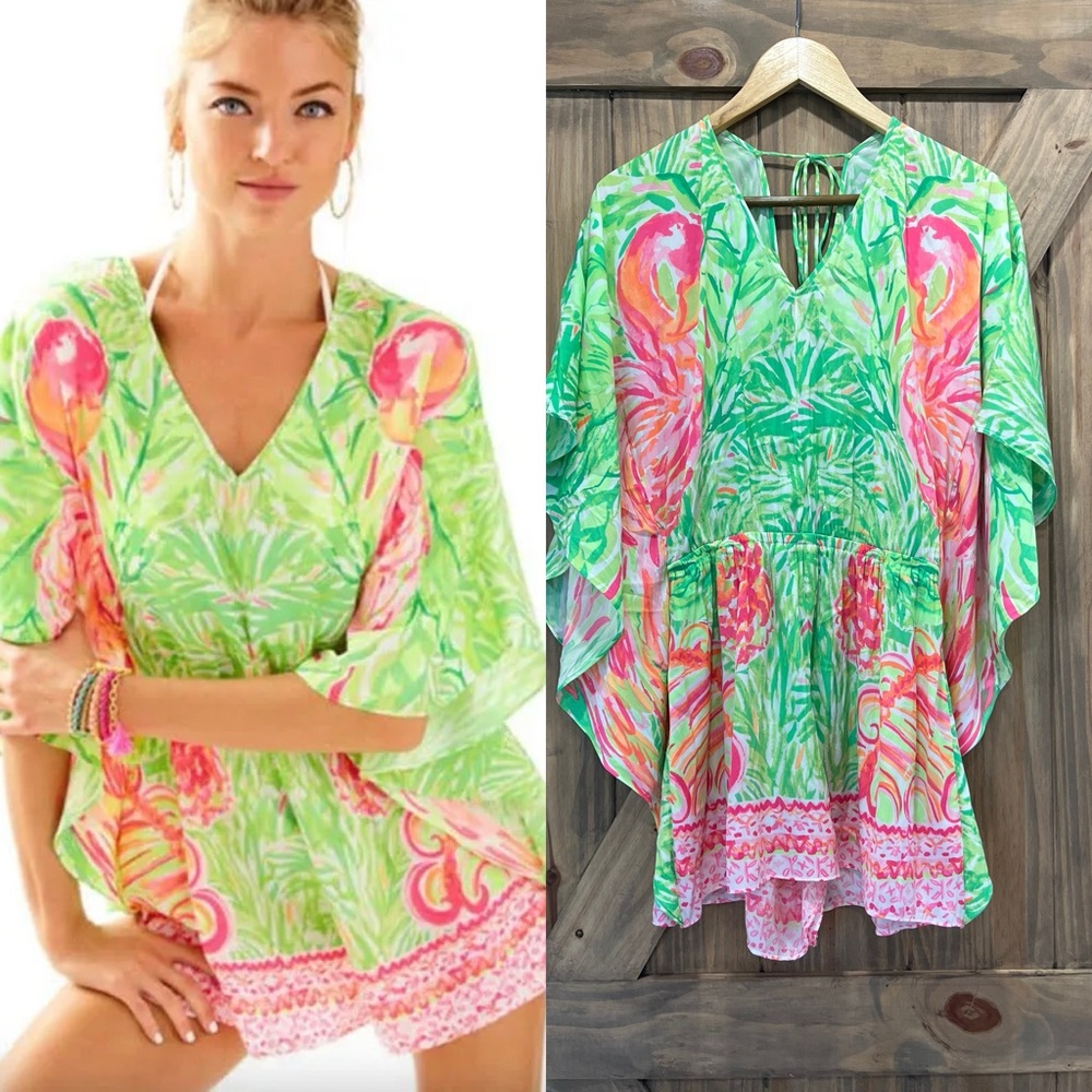 Lilly Pulitzer Mai Romper Caftan Small